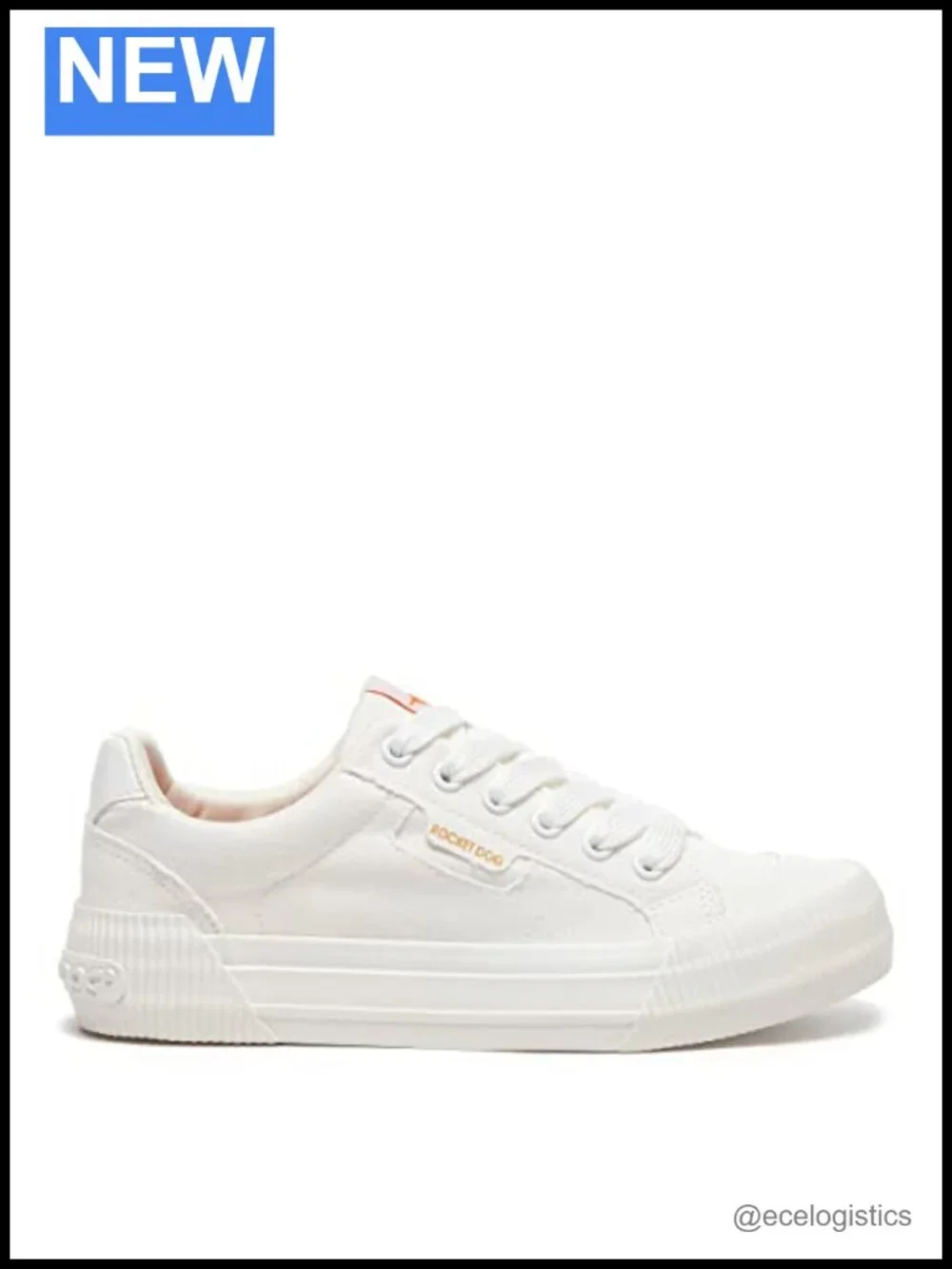 Canvas Cotton Sneaker with Platform Sole Plush Foam Insole